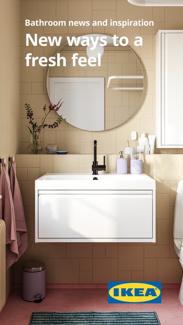The cover of the IKEA Bathrooms buying guide.