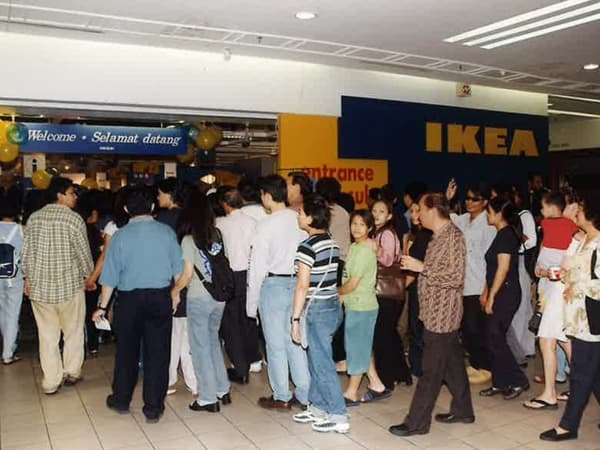 The customers are waiting for the store to open