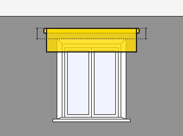 The distance between the window and the placement of your blind is the most important.