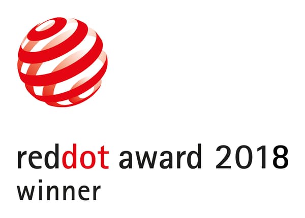The globe-shaped, swirling stripes constituting the logo for the 2018 Red dot award recognises IKEA as a winner.