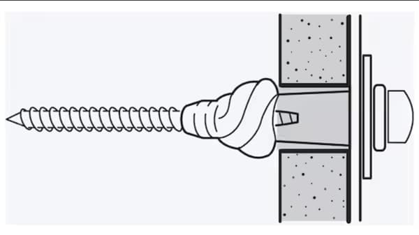 Tornillo y tarugo.