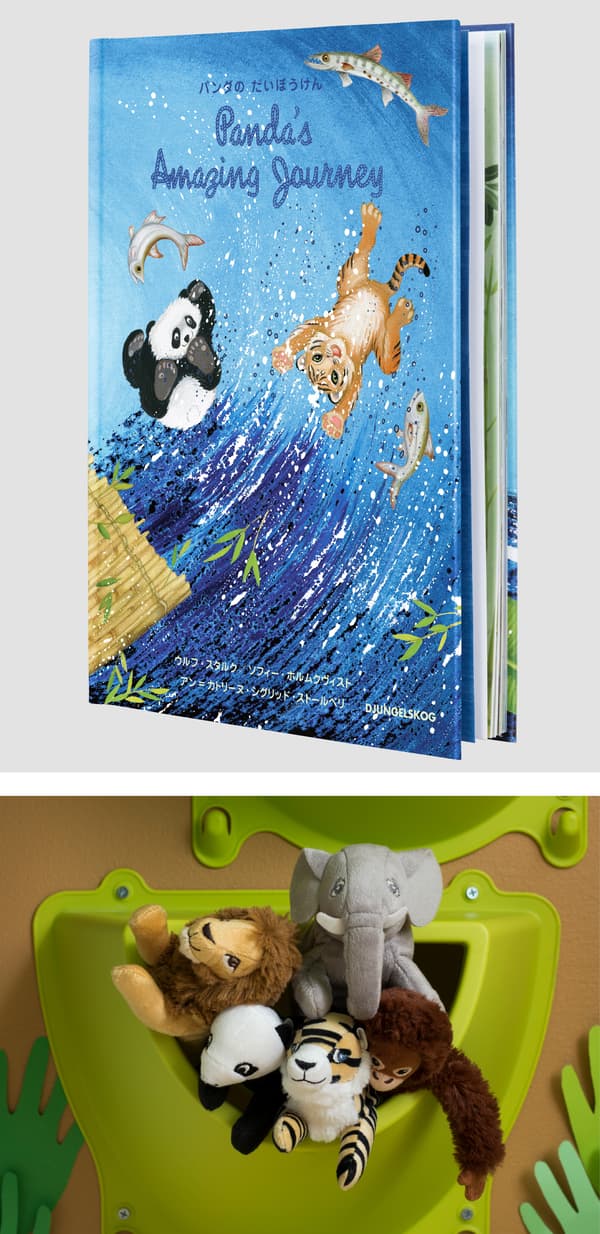 Transformez l’histoire du soir en leçon sur la forêt tropicale. Suivez le panda, qui vit avec sa maman dans la forêt de bambous. Rendez l’histoire plus interactive en y associant les personnages sous la forme de peluches!