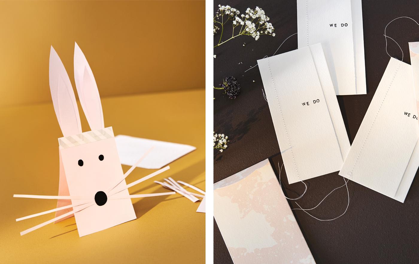 Trois cartons d'invitation originaux à faire soi-même