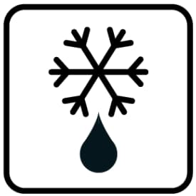 Ugnssymbol för avfrostning