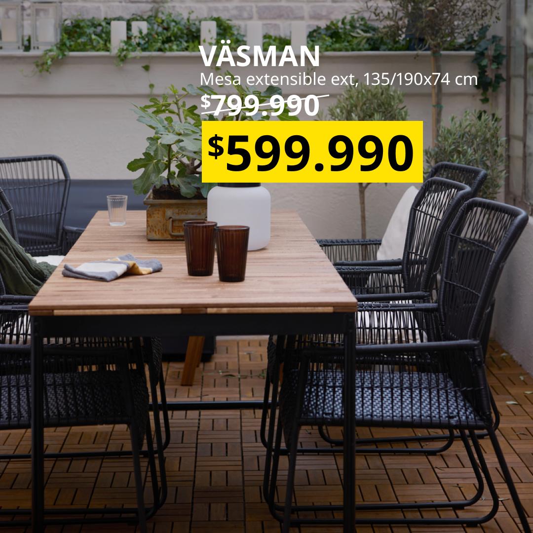 Un comedor de exterior con su precio especial por agosto.