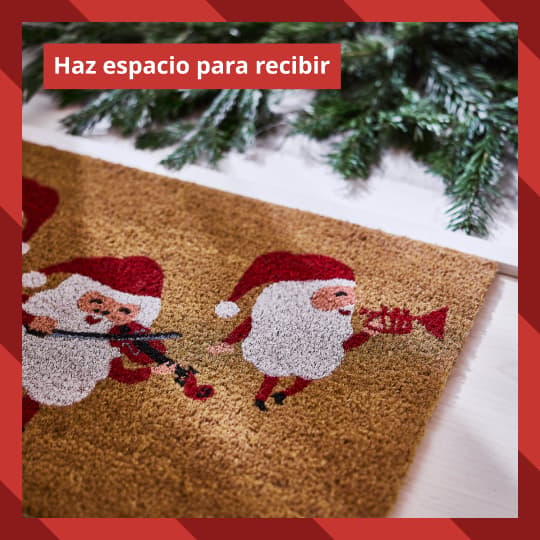 Un limpiapiés navideño.
