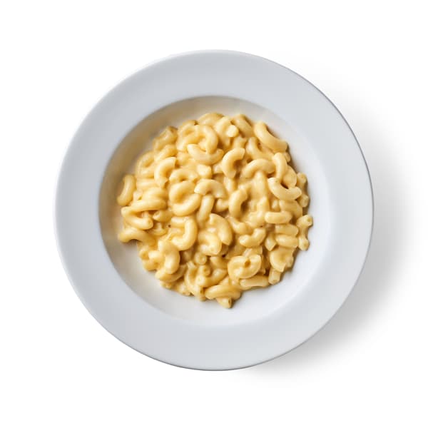 Un plato de macarrones con queso