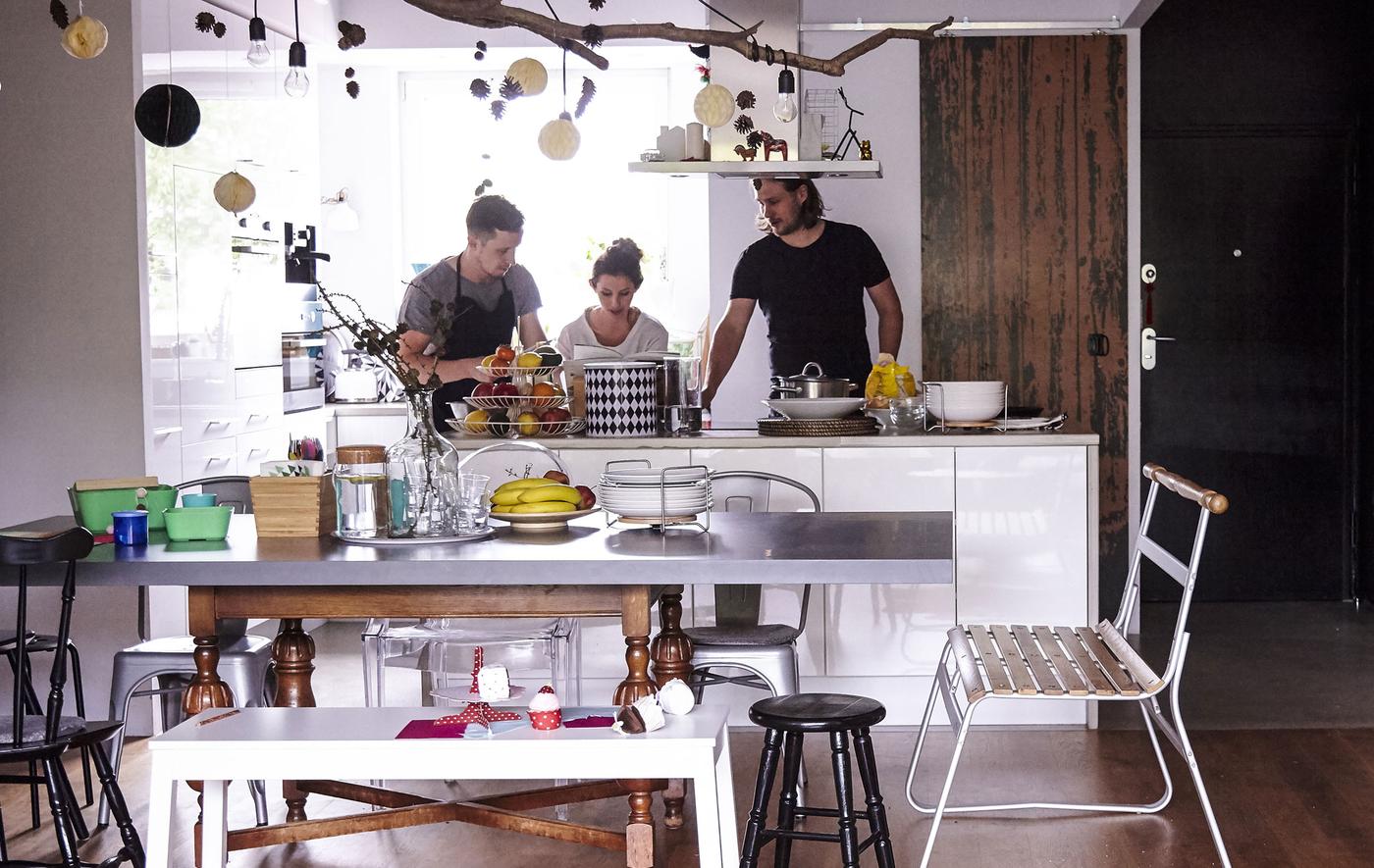  Une cuisine spacieuse pratique dans un espace partagé
