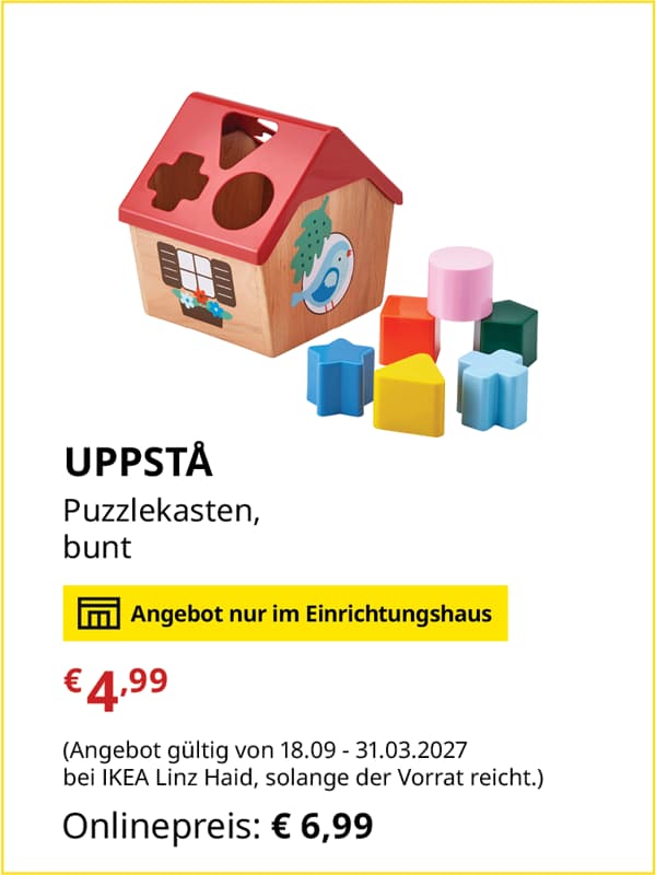 UPPSTÅ Puzzlekasten, 
bunt
