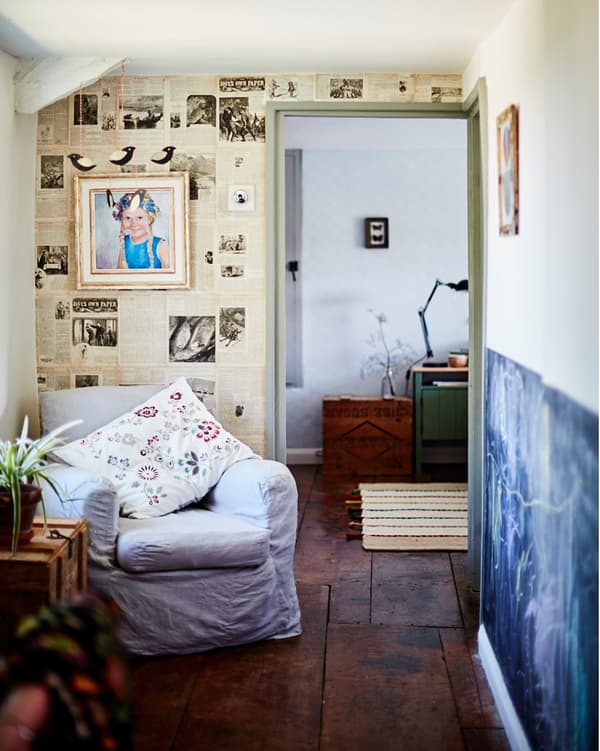 Use your favourite illustrations to make a feature wall.