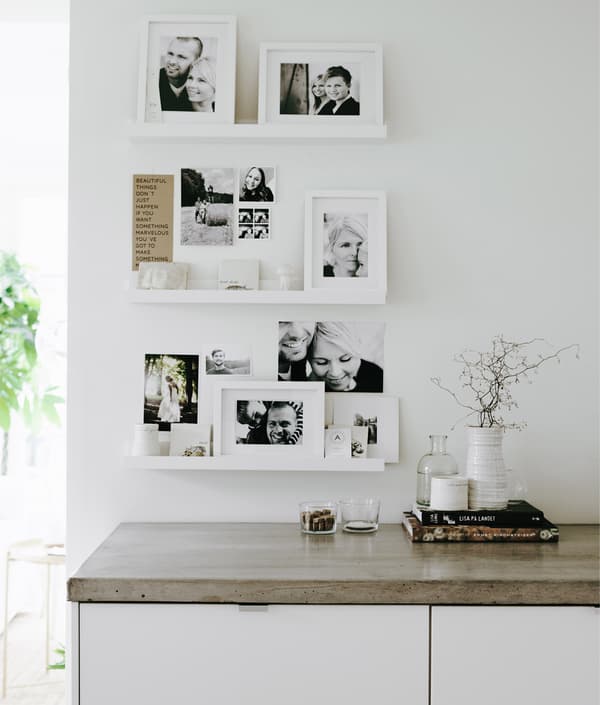 Utilisez des photos de famille pour personnaliser la cuisine