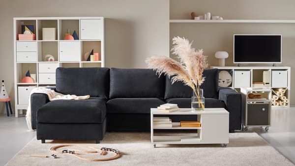VIMLE dark gray sofa.