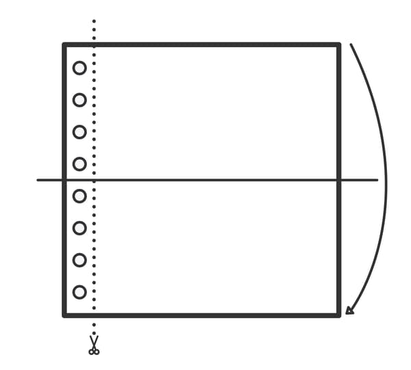 Want an upholstered headboard how to? IKEA can help with this step-by-step guide to makeover a MALM bed frame with foam and a velvet curtain. This illustrated step shows folding and cutting the curtain.