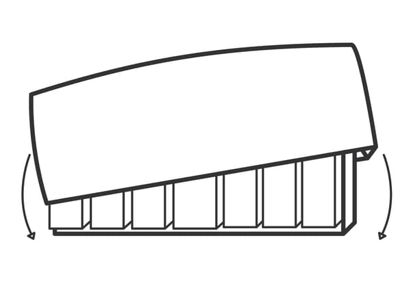 Want an upholstered headboard how to? IKEA can help with this guide to makeover a MALM bed frame with foam and a velvet curtain. This illustrated step shows the  curtain sleeve being placed over the headboard.