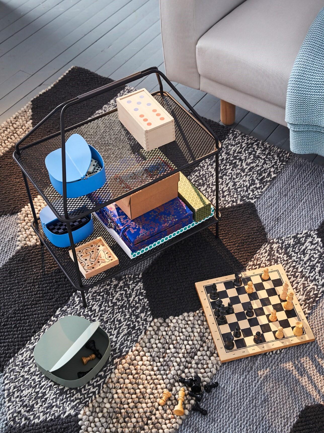 Want some smart new interior ideas in time for the holidays? Create a game station with IKEA YPPERLIG magazine stand! It’s light weight so you can easily move it around. It’s perfect for keeping board games close by. Just wipe clean with a damp cloth.