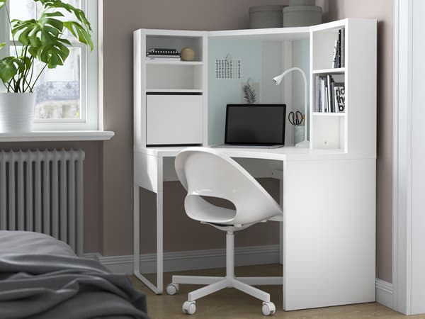 white corner desk