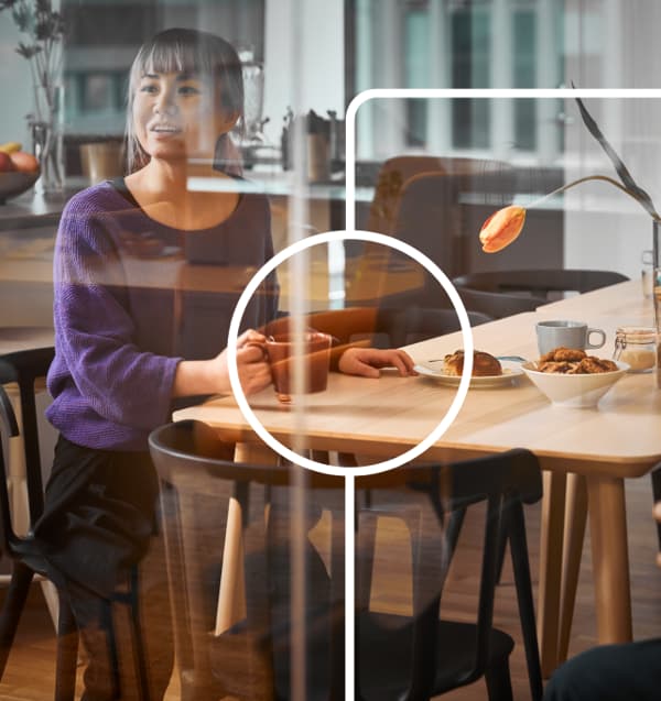 Woman having coffe 