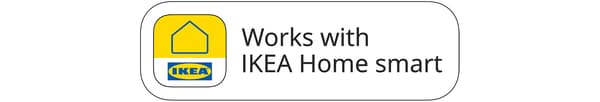 תווית Works with IKEA Home smart.