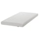 A white ÅFJÄLL foam mattress, featuring a quilted, zippered cover. Its rectangular, with a medium-firm build, and designed for comfort and support.