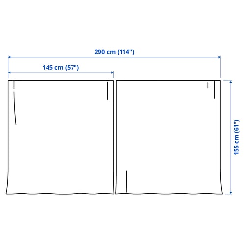 Illustration with measurements for the product: ALVINE SPETS.