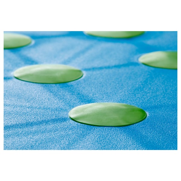 Stable, anti-slip blue step stool with green knobs, ensuring safety and stability.