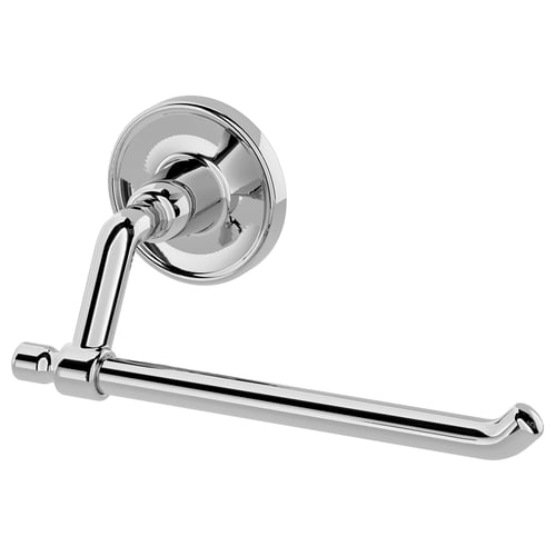 BROFJÄRDEN toilet roll holder, sleek chrome, wall-mounted, hidden screws, durable, classic design.