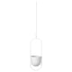 CHILISTRÅN white oval hanging planter, powder steel, perfect for vertical gardening