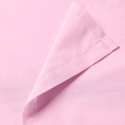 DVALA Flat sheet and 2 pillowcase, pink, 240x260/50x80 cm