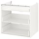 White ENHET kitchen cabinet, 3 shelves, modern design.