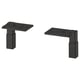 Black ENHET kitchen cabinet legs, metal, adjustable heights.