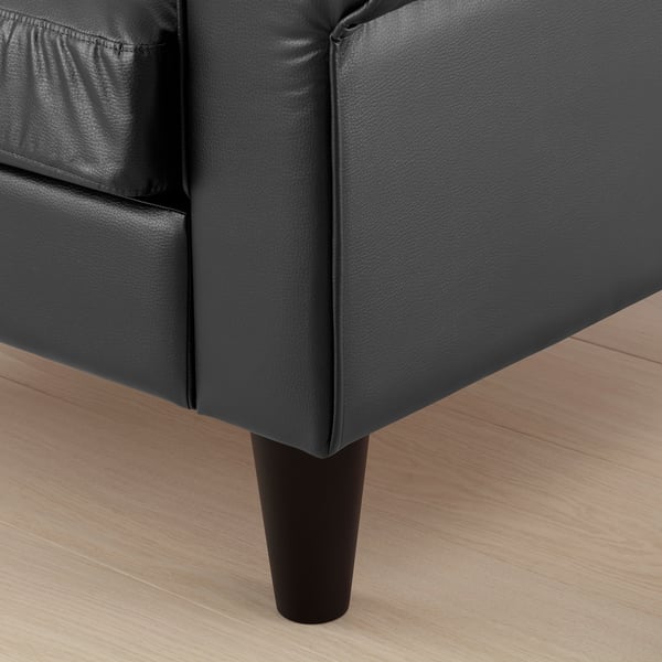 Grey sofa close-up.