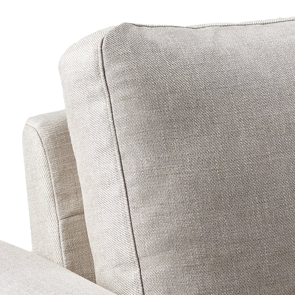 Light grey GAMMALBYN sofa, soft cushions, sturdy build.
