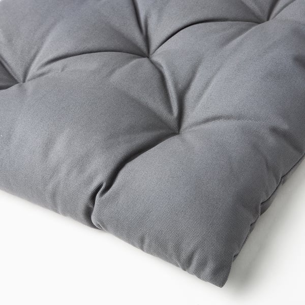 GURLI Chair pad, dark grey, 40x40x6 cm