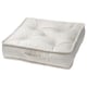 GURLI floor cushion, white, cotton, square, padded, handles.