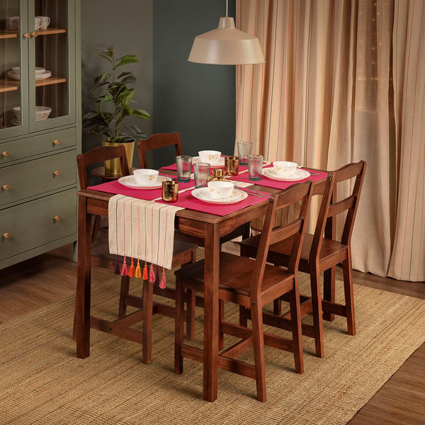 HÄGERNÄS Dining table, brown/mango wood, 118x74 cm