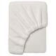 KRANSSALVIA white fleece blanket, soft and warm, recycled polyester, square shape, plain design.