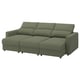 MALMKÖPING 3-seat sofa, with chaise longue/Tibbleby grey-green