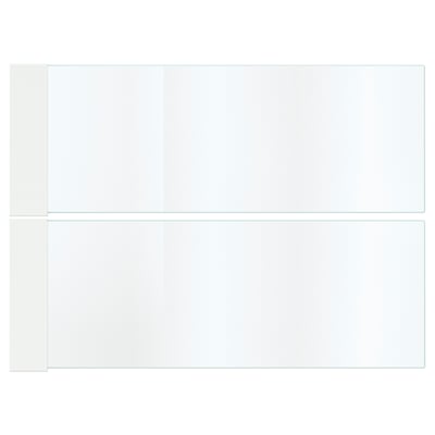 MAXIMERA glass drawer sides - clear, tempered glass, rectangular, adds finished look.