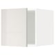 White high-gloss kitchen cabinet with grey front.