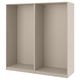PAX wardrobe frame, beige, rectangular, minimalist design.