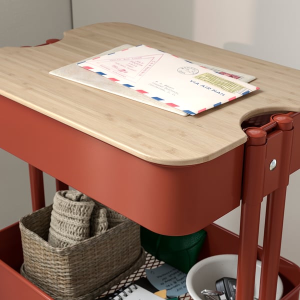 RÅSKOG / NORRÅVA Trolley with lid