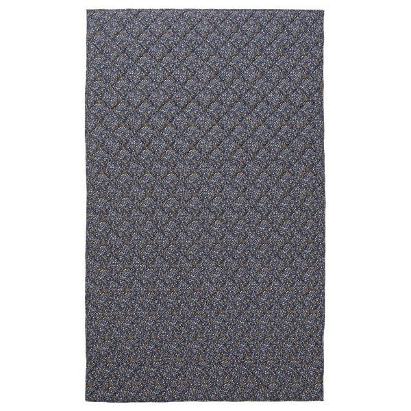 ROSENTIBAST comforter, dark-blue with tiny flowers, rectangular, soft cotton-viscose blend.