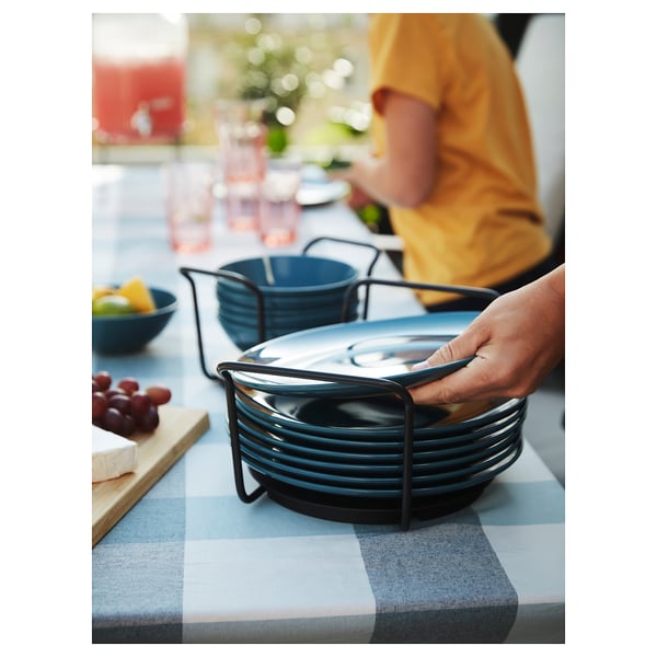 UPPDATERA Plate holder, anthracite, 15-23 cm