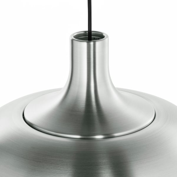 Sleek, modern pendant lamp with smooth metallic finish. Elegant design, high-quality build.
