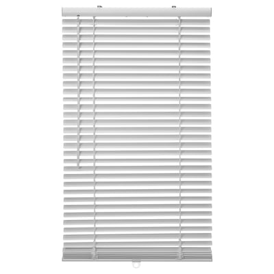 VECKLARFLY white venetian blinds, aluminium slats, cordless, modern design, safe for all ages.