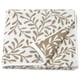 VITBACKEN towel, white with leaf pattern, folded, soft cotton.