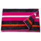 VITHÖJDEN Beach towel, red white/multicolour, 90x150 cm