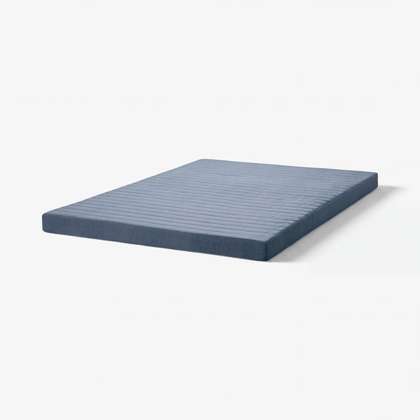 VOGNILL Coir foam mattress, firm/light blue, 160x200 cm