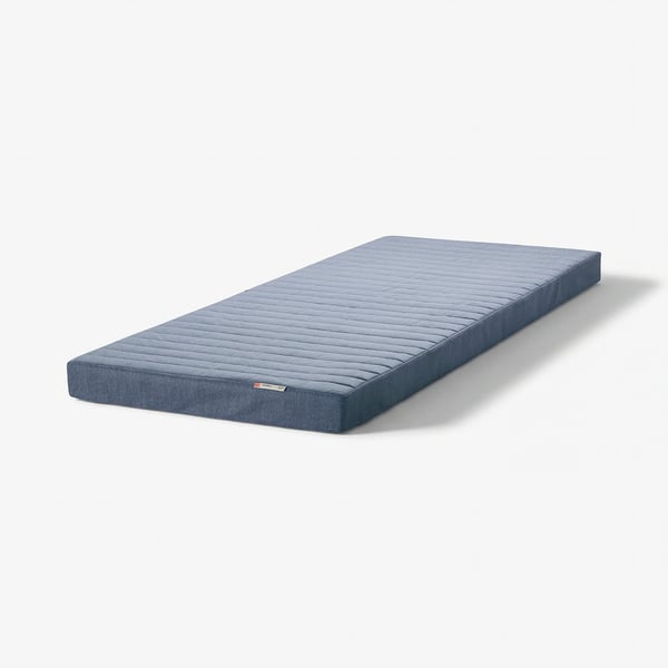 VOGNILL Coir foam mattress, firm/light blue, 80x200 cm