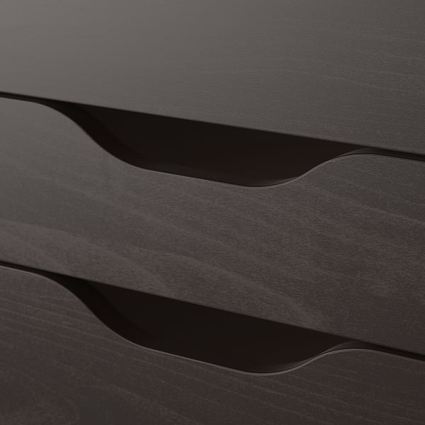 ALEX مكتب, أسود-بني, 132x58 سم